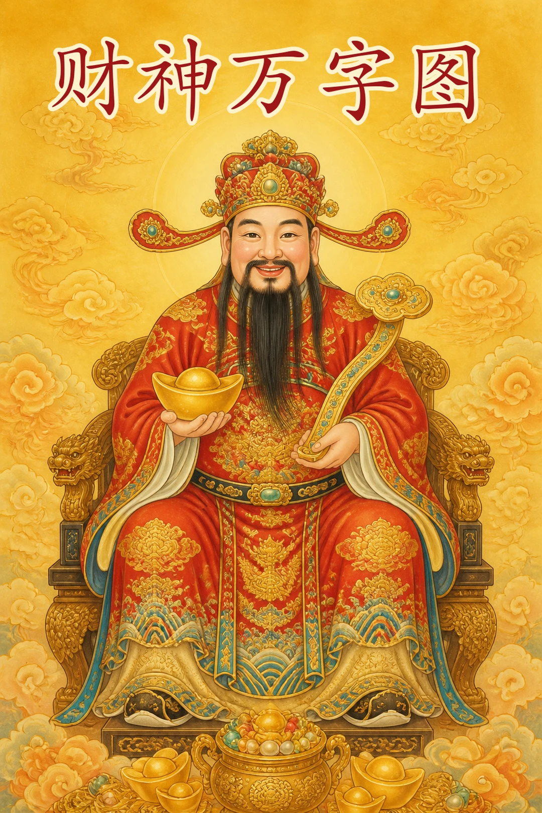 财神万字图